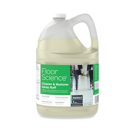 Floor Science Cleaner/Restorer Spray Buff, Citrus Scent, 1gal Btl, PK4